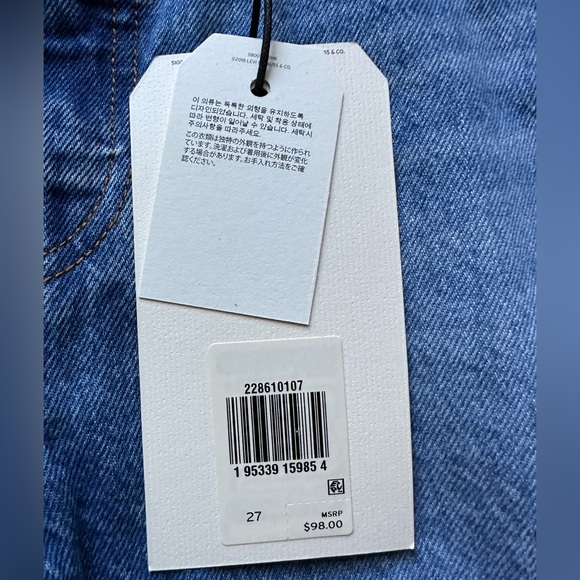 Womens Levi premium wedgie jeans size 27 - Picture 10 of 10